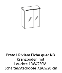 Programm vito TIDY in Weiß hochglanz - Rivier Eiche