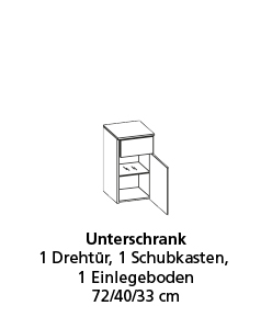 Programm vito TIDY in Weiß hochglanz - Rivier Eiche