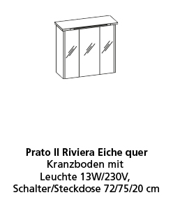 Programm vito TIDY in Weiß hochglanz - Rivier Eiche