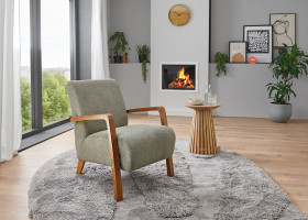 Sessel vito HANTJA in Thyme, Eiche lackiert