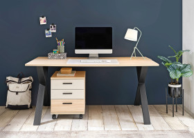 Schreibtisch vito Assume in Riva Eiche / Kaschmir