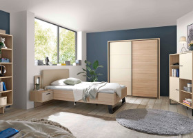 Schwebetürenschrank 2-trg vito Assume in Riva Eiche / Kaschmir