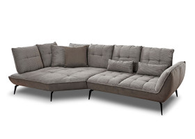 Eckgarnitur vito TICONA PLUS in taupe