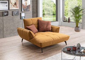 Loveseat vito TICONA PLUS in mustard