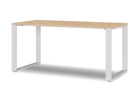 Kufenschreibtisch vito Lapito in Lindberg Eiche / Kaschmir