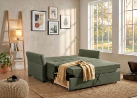Schlafsofa vito TRESO in dunkelgrün