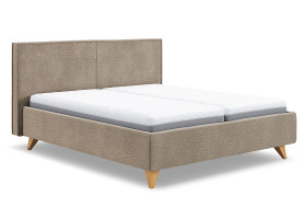 Polsterbett vito Nivora in gelb