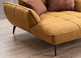 Loveseat vito TICONA PLUS in mustard