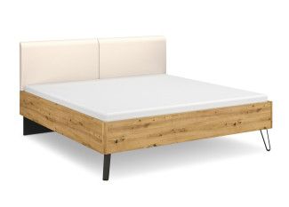 Bett vito SEAMO in Eiche Artisan, champagner