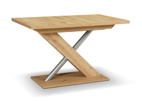 Säulentisch vito ELIMO in Artisan Oak Dekor,silberfarbig