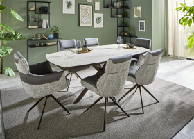 Esszimmerstuhl vito FENRA in grau, schwarz