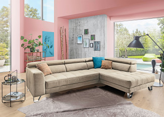 Eckgarnitur vito REEVE in Taupe