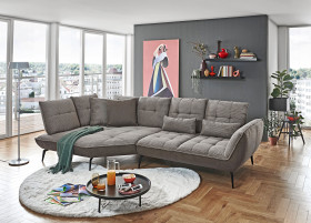 Eckgarnitur vito TICONA PLUS in taupe