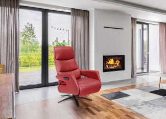 TV-Sessel vito MESCLA in rot