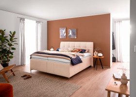 Polsterbett vito PALLAS in beige