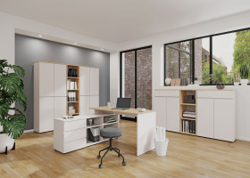 Aktenregal vito Lapito in Lindberg Eiche