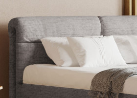 Polsterbett vito Nivora in gelb