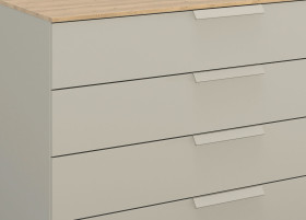 Kommode vito Mentira in beige / Asteiche