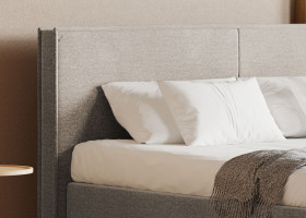 Polsterbett vito Nivora in gelb