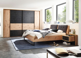 Schlafzimmer vito SPIEZ in artisan eiche - terra mater schwarz