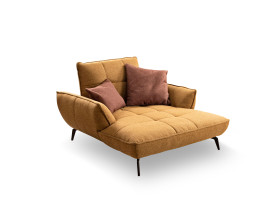 Loveseat vito TICONA PLUS in mustard