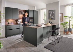 Küche vito Clare in grau