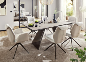 Esszimmerstuhl vito FENRA in bronze, weiß