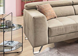 Eckgarnitur vito REEVE in Taupe