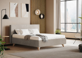 Polsterbett vito Nivora in gelb