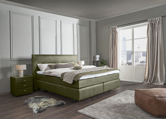 Boxspringbett vito NONIA in olive