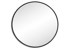 LED Spiegelpaneel rund, 80cm vito Caribu in Eiche Gustavson