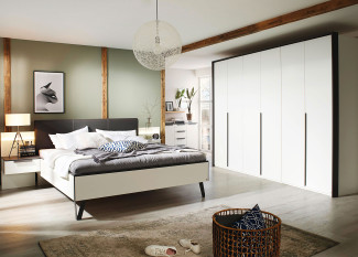 Schlafzimmer vito LENGO in alpinweiss - graphit