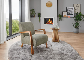 Sessel vito HANTJA in Thyme, Eiche lackiert
