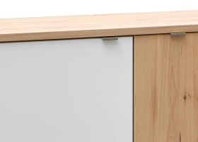 Sideboard vito Berghe in Tonweiss matt, Balkenbuche (NB)