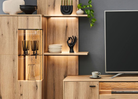 Wohnwand vito Allow in Eiche Evoke