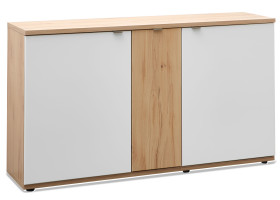 Sideboard vito Berghe in Tonweiss matt, Balkenbuche (NB)