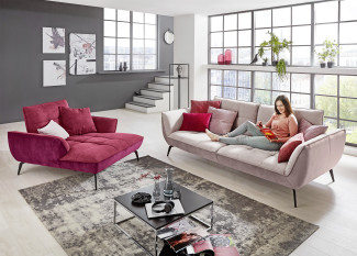 Bigsofa vito TICONA in Rose/Flieder