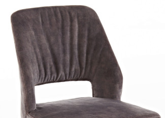 Kufen-Stuhl vito MALIKA in graphit, schwarz