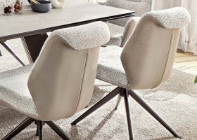 Esszimmerstuhl vito FENRA in bronze, weiß