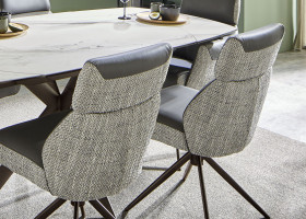 Esszimmerstuhl vito FENRA in grau, schwarz