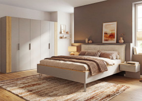 Drehtürenschrank 5-trg vito Mentira in beige / Asteiche